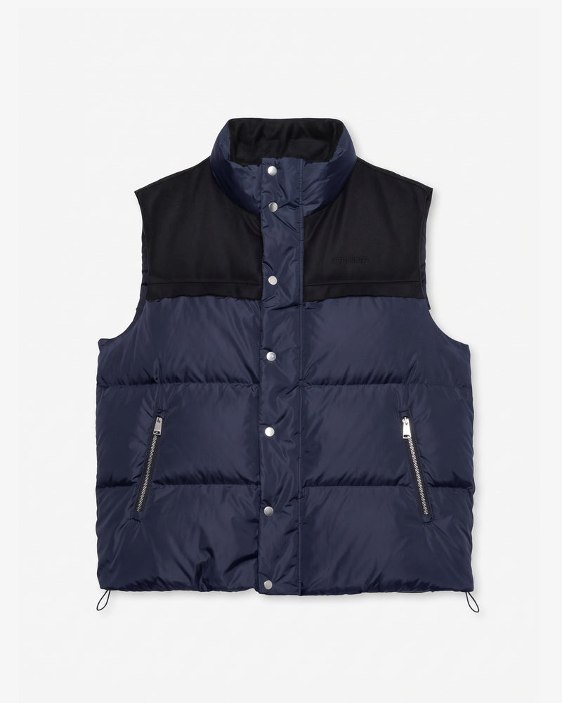 Gilet imbottito in Nylon blue