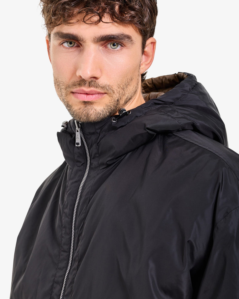 Giacca Reversibile con Cappuccio Black