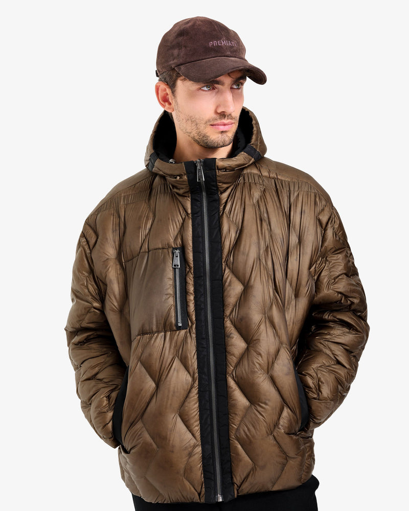 Giacca Reversibile con Cappuccio Black