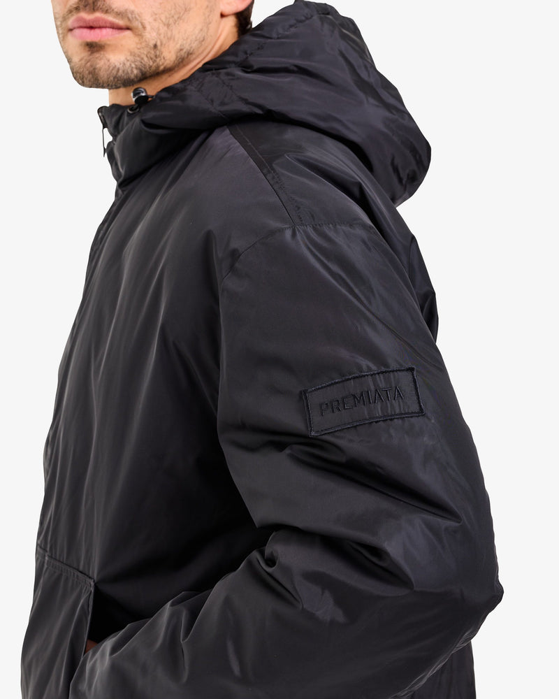 Giacca Reversibile con Cappuccio Black