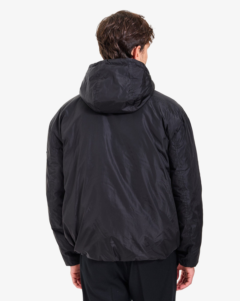 Giacca Reversibile con Cappuccio Black