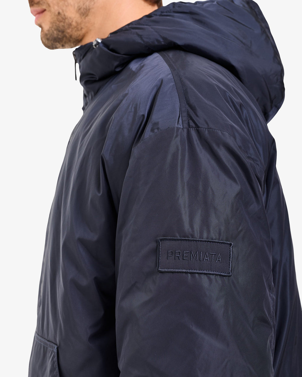 Blue Reversible Hooded Jacket
