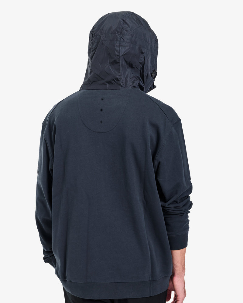 Felpa Technical Hoodie Dark Blue