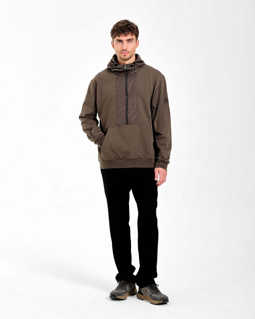 Felpa Technical Hoodie Mud