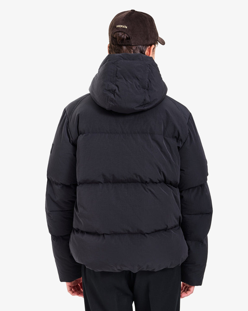 Piumino Reversibile con Cappuccio Black