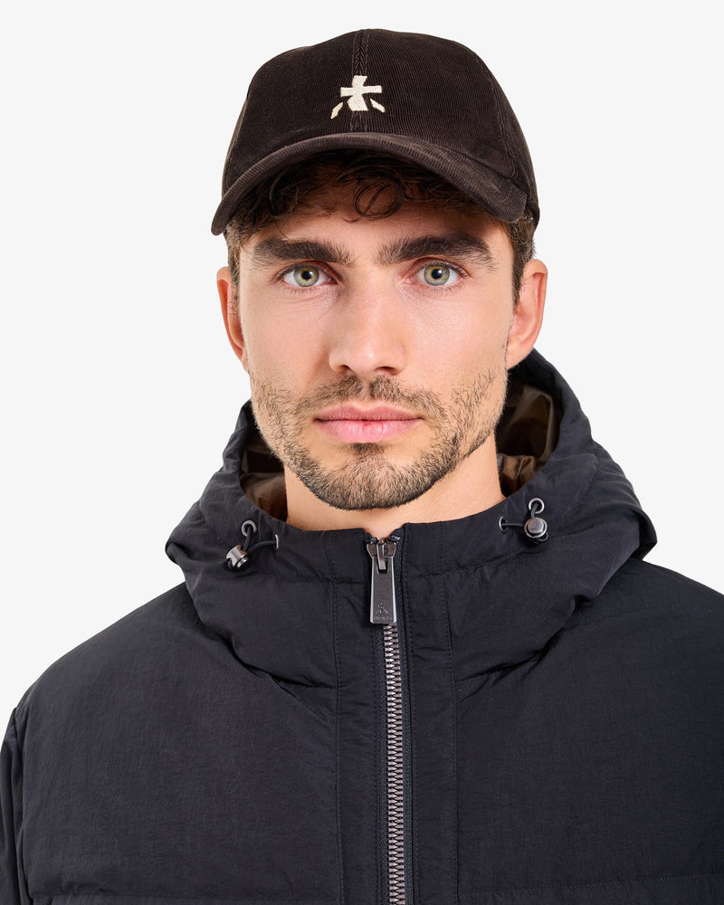 Piumino Reversibile con Cappuccio Black