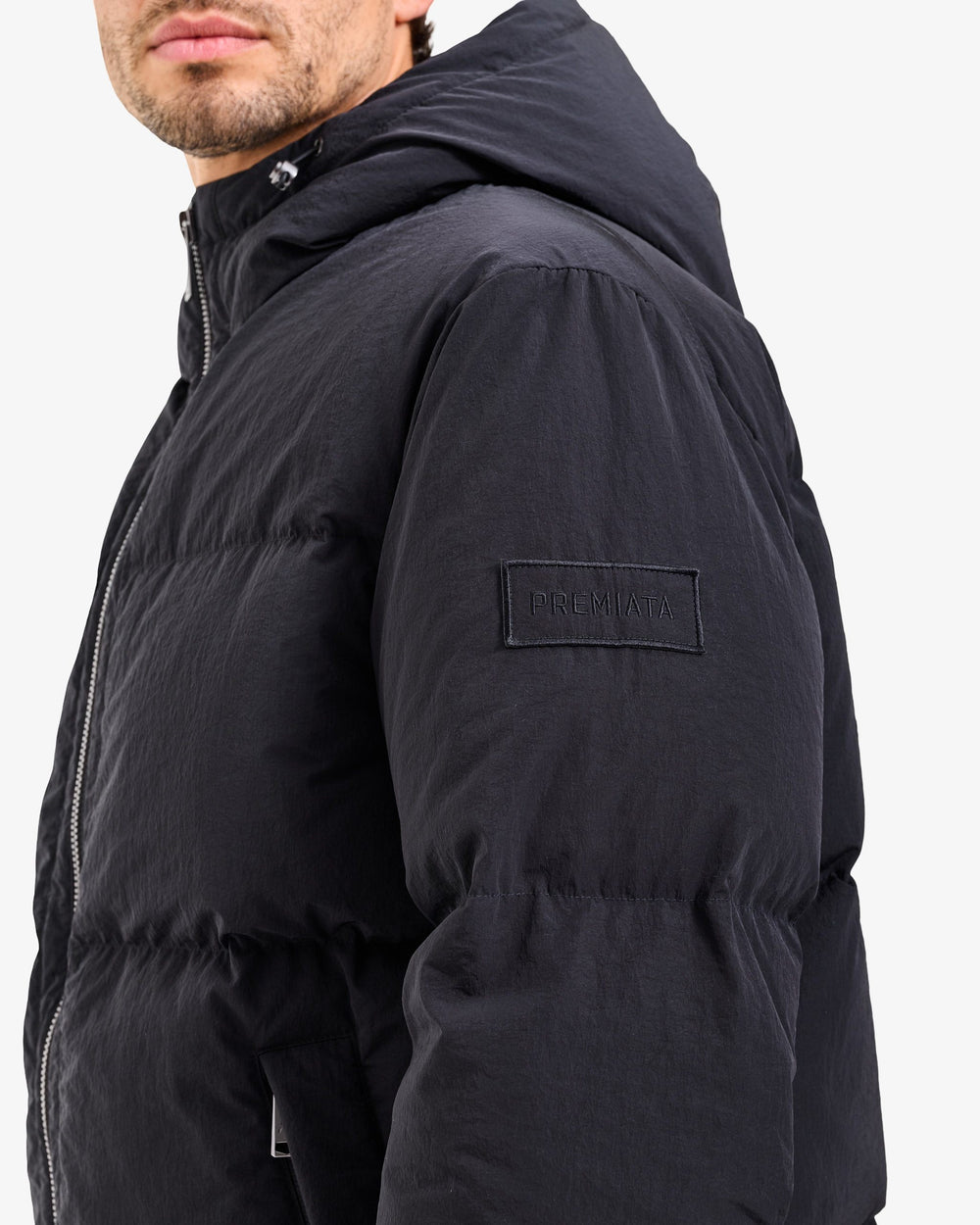 Piumino Reversibile con Cappuccio Black