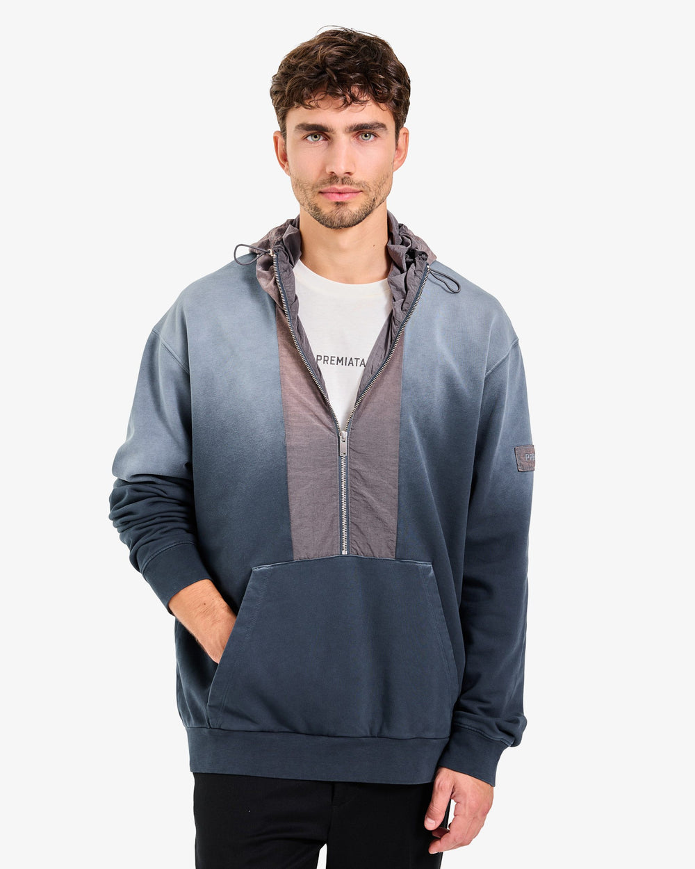 Dip Dye Technical Hoodie Azul