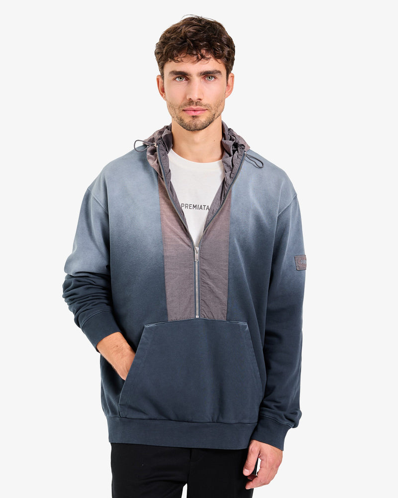 Dip Dye Technical Hoodie Azul