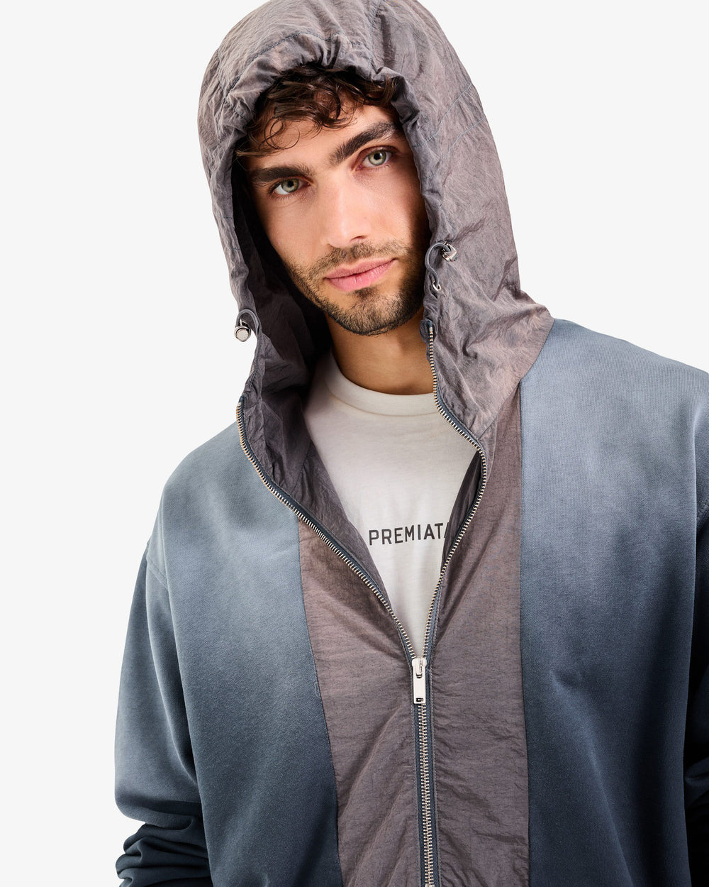 Dip Dye Technical Hoodie Azul