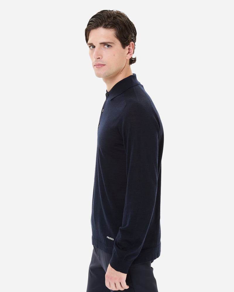 Polo Knit Dark Blue