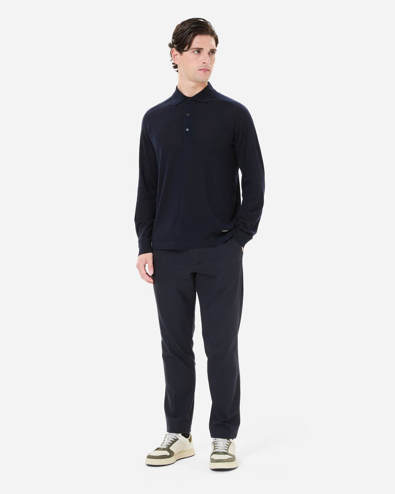 Polo Knit Dark Blue