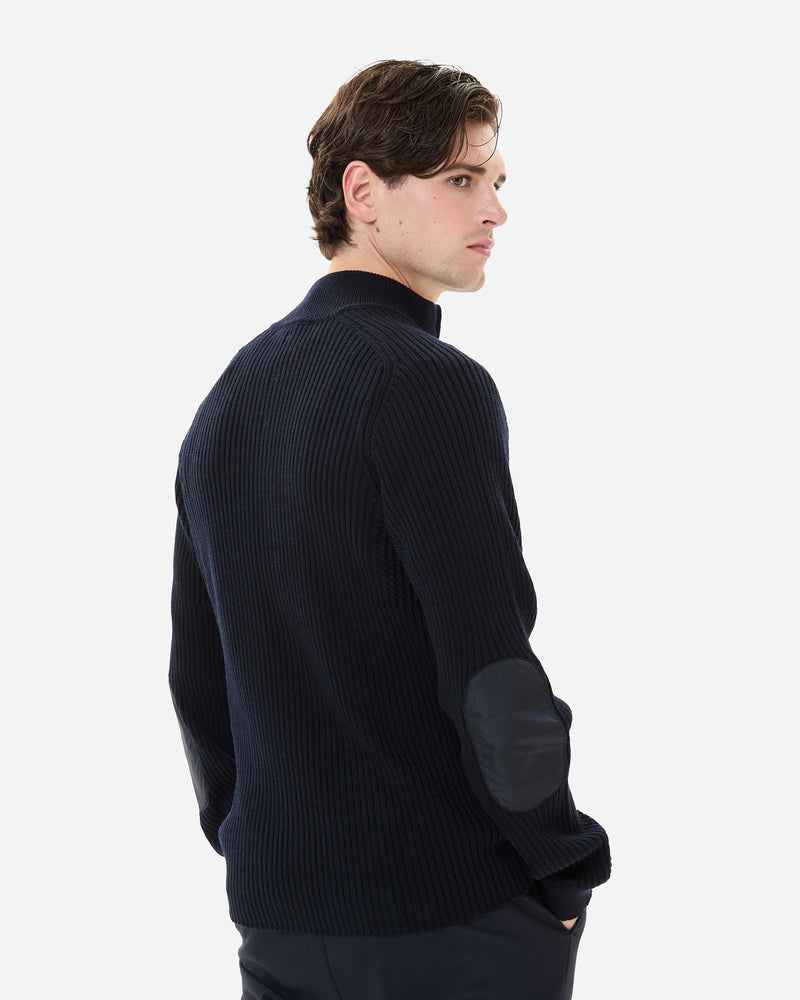 Cardigan in lana con zip