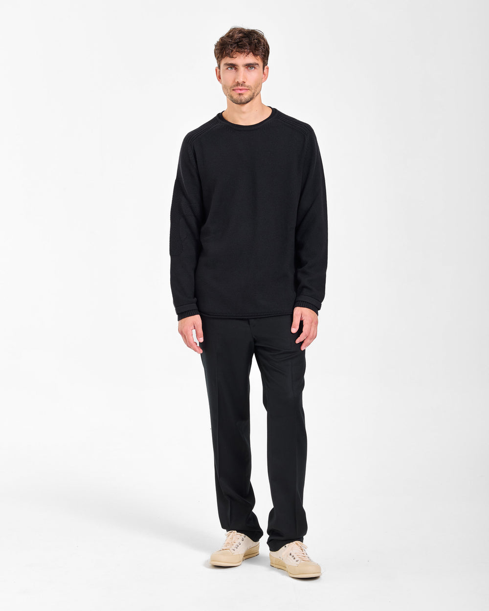 Maglia Girocollo Knit Black