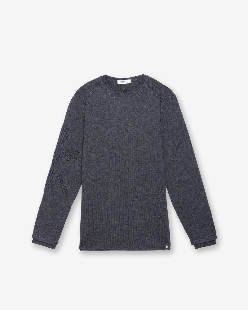 Maglia Girocollo Knit Anthracite