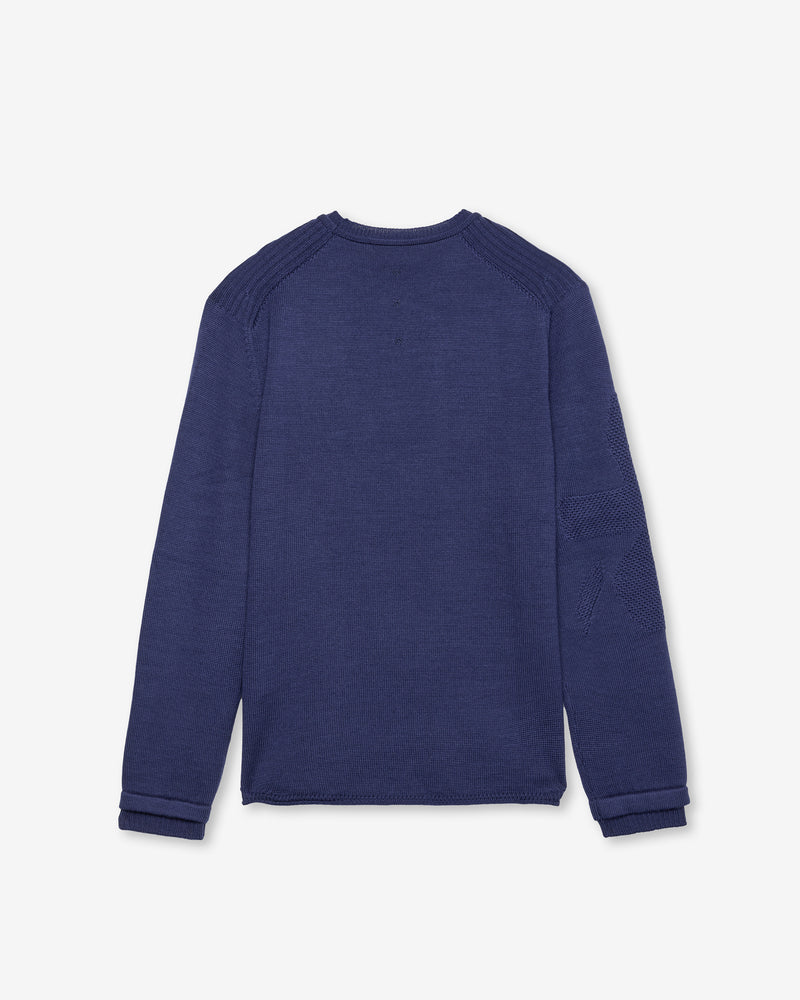 Maglia Girocollo Knit Indigo