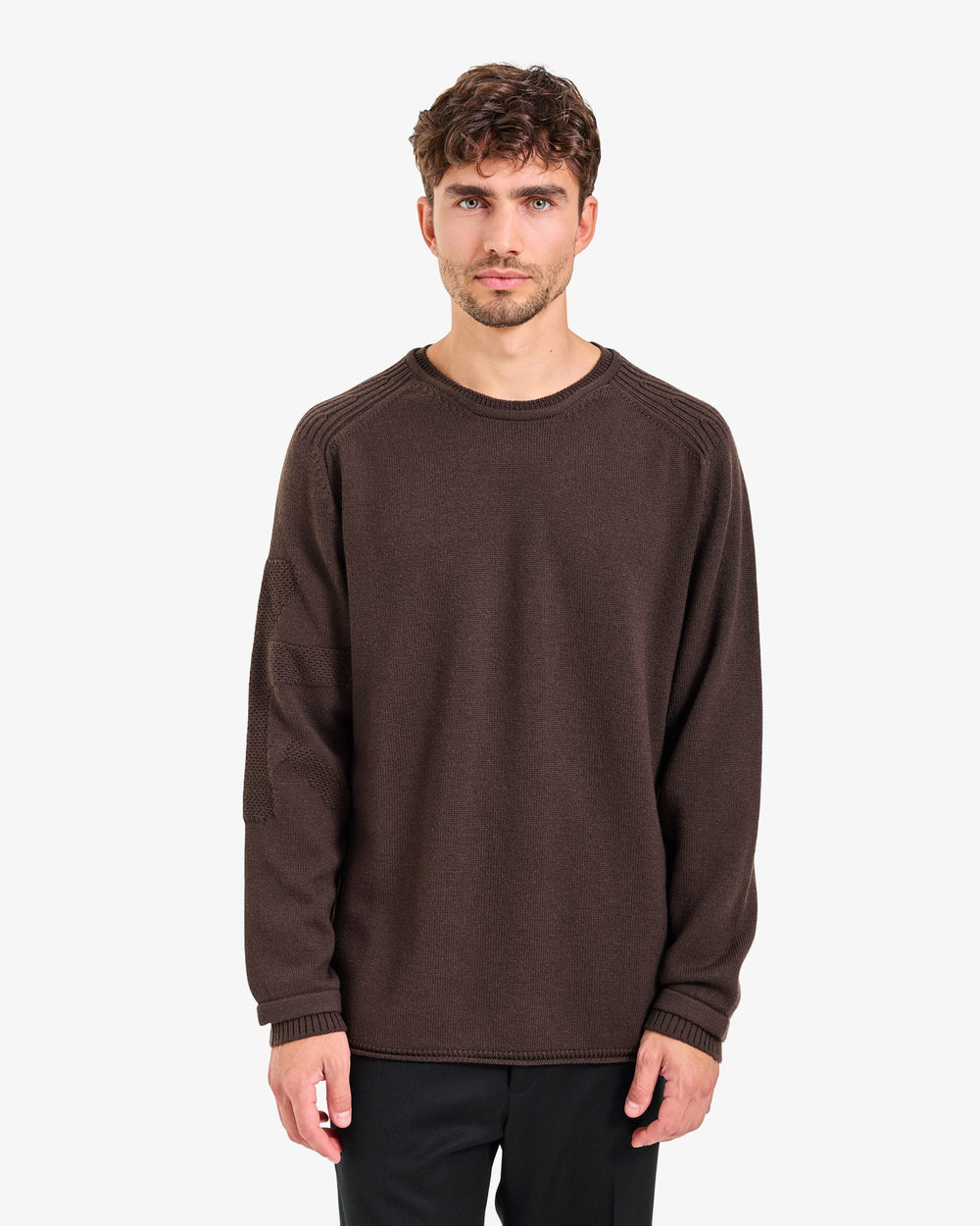 Maglia Girocollo Knit Brown