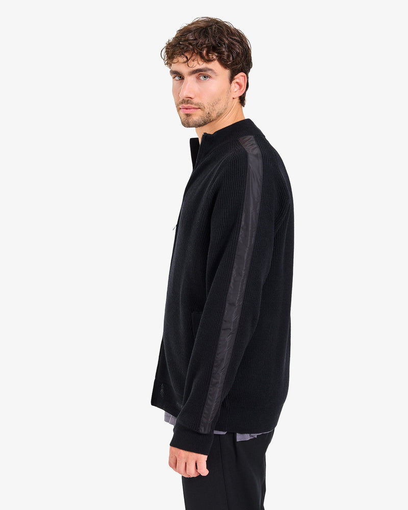 Maglia Full Zip Black