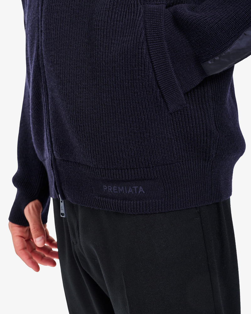 Maglia Full Zip Blue