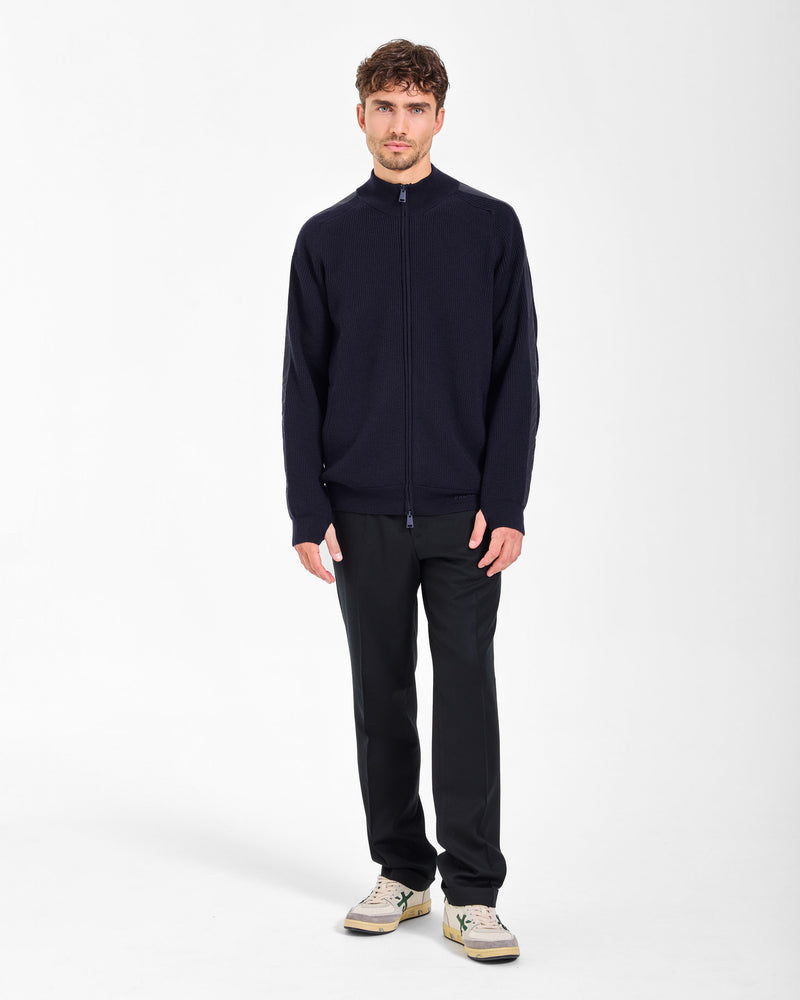 Maglia Full Zip Blue
