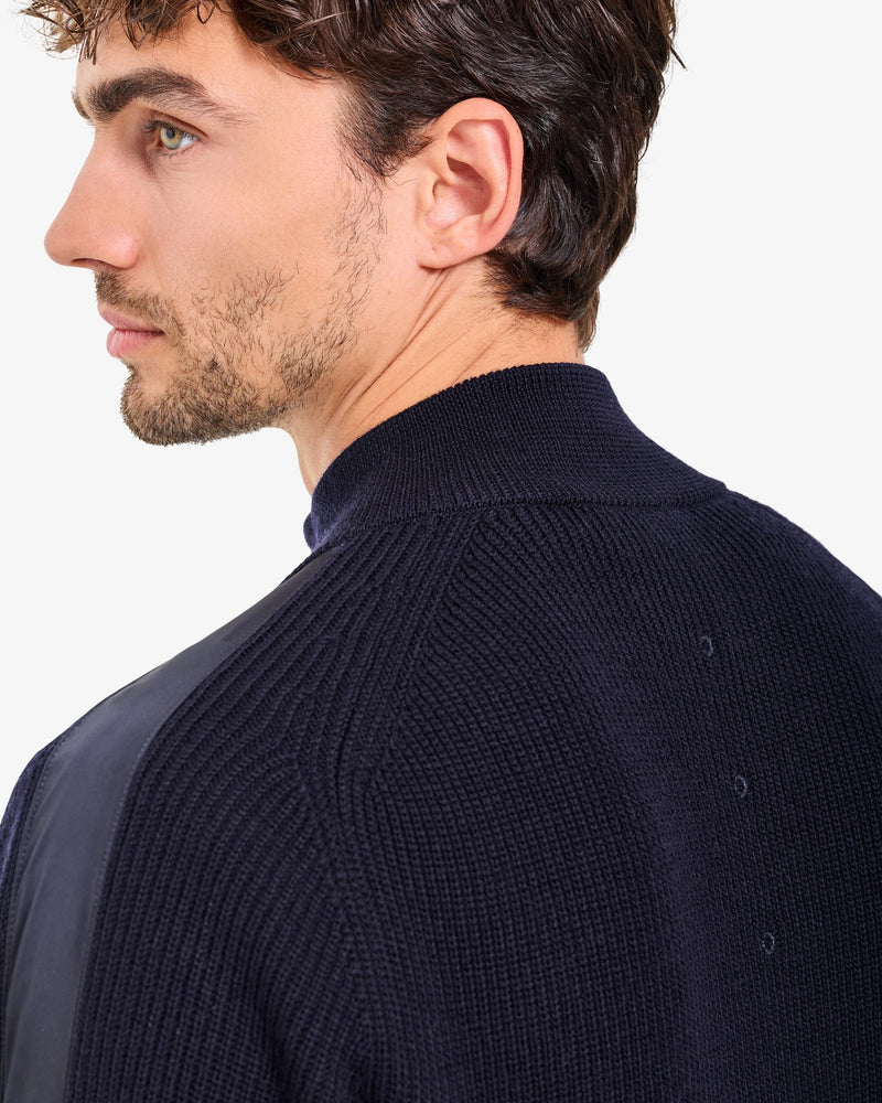 Maglia Full Zip Blue