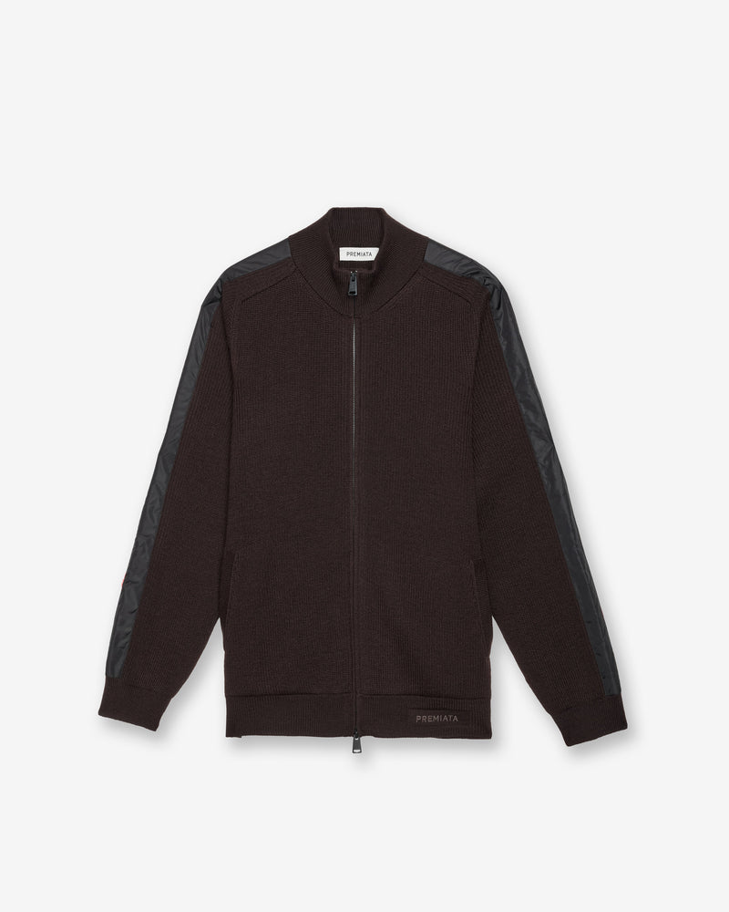 Maglia Full Zip Brown