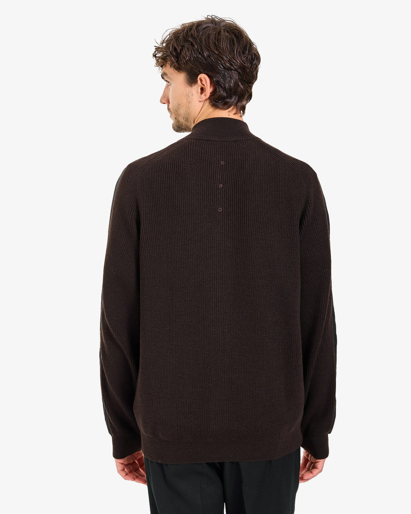 Maglia Full Zip Brown