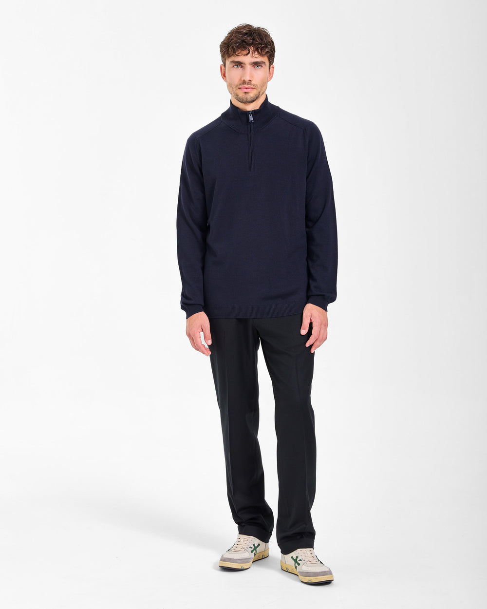 Maglia Half Zip Dark Blue