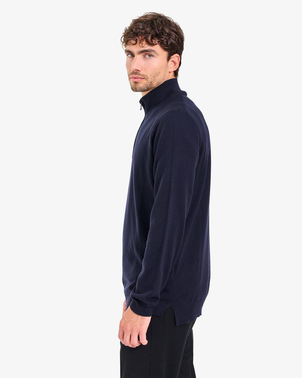 Maglia Half Zip Dark Blue