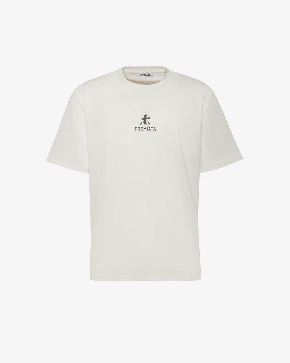 T-shirt in cotone con dettagli bonded