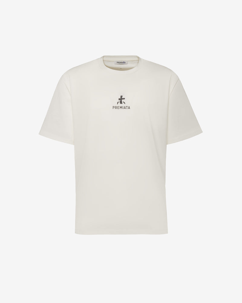 Cotton T-shirt with bonded details