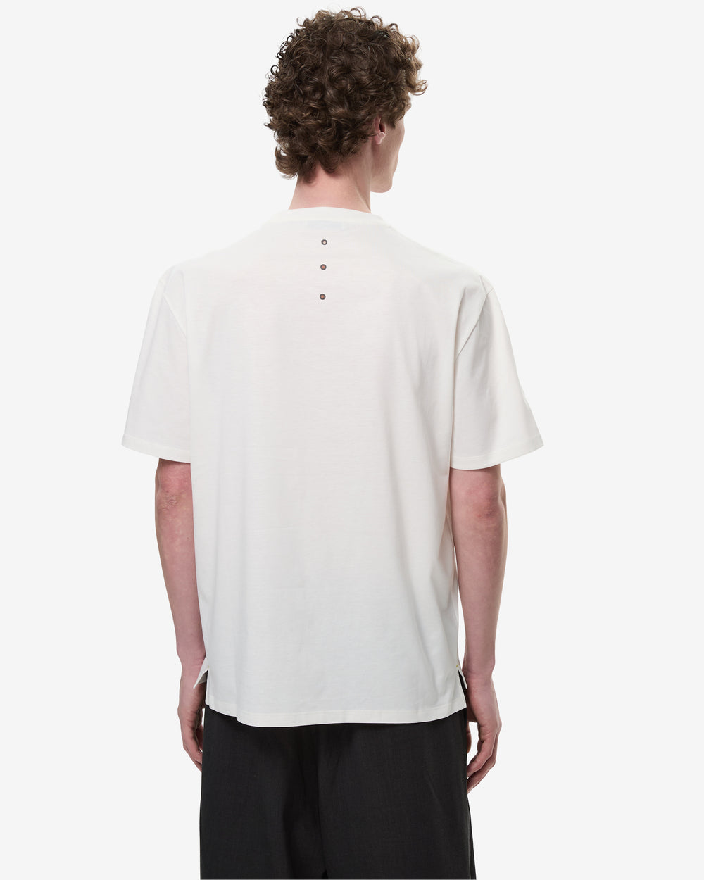 T-shirt in cotone con dettagli bonded