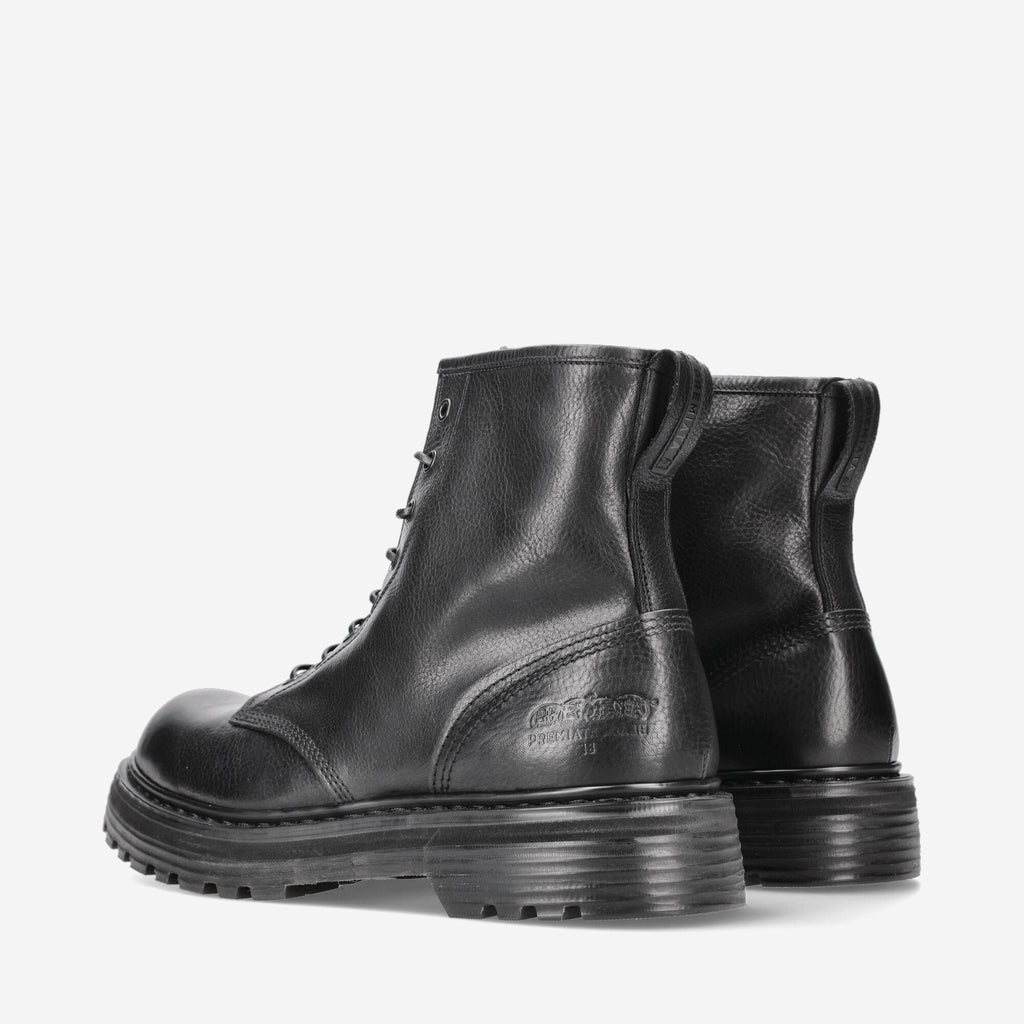 Combat Calfskin Ankle Boots