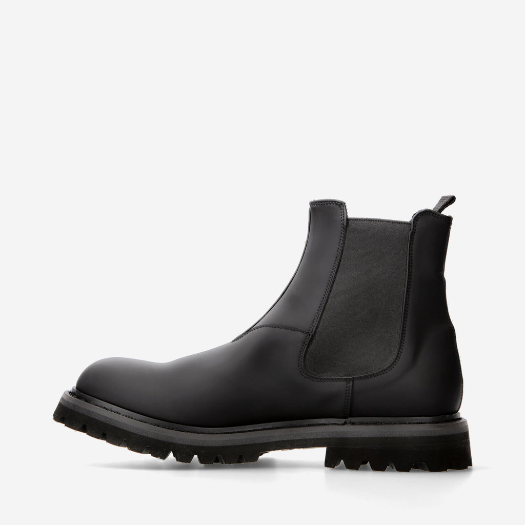 Rubber fabric Chelsea boots