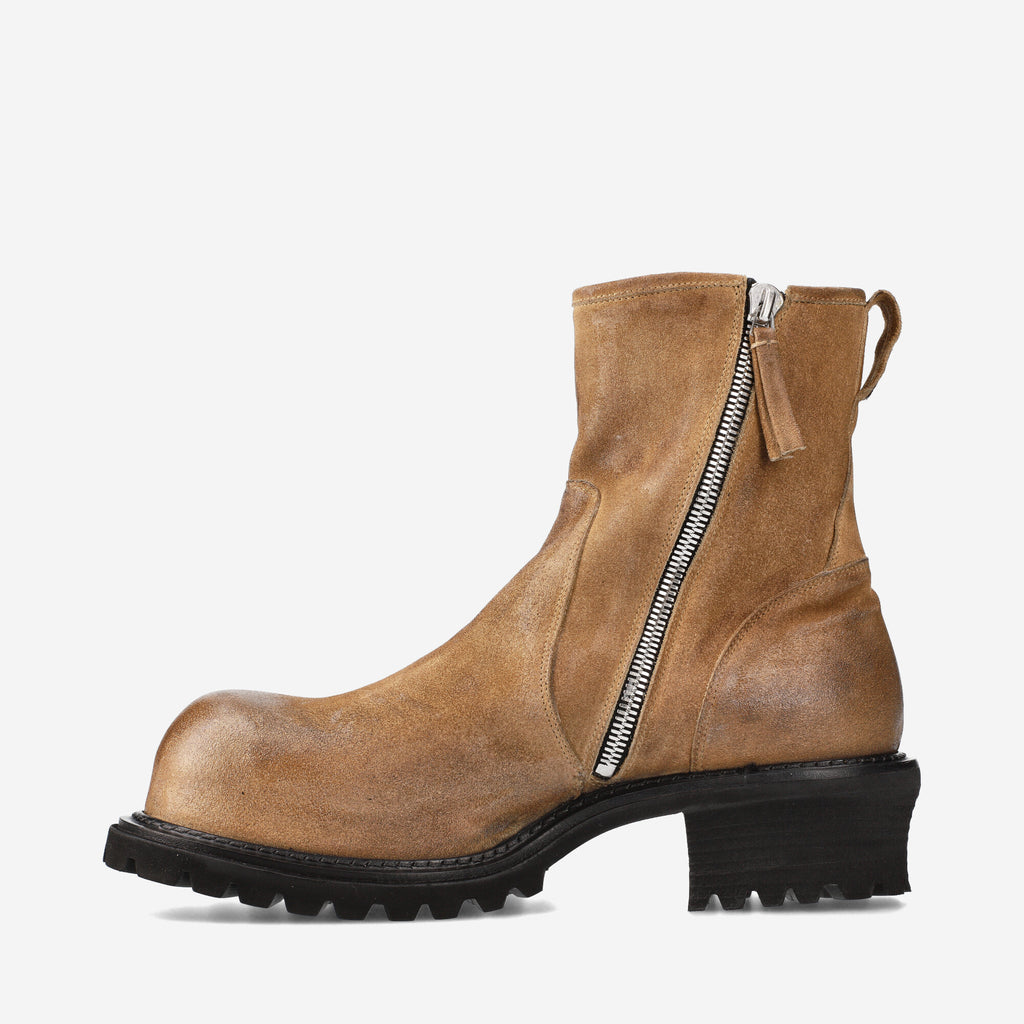 Calf leather ankle boots