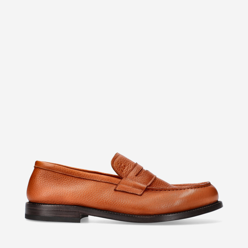 Tumbled Calfskin Loafers